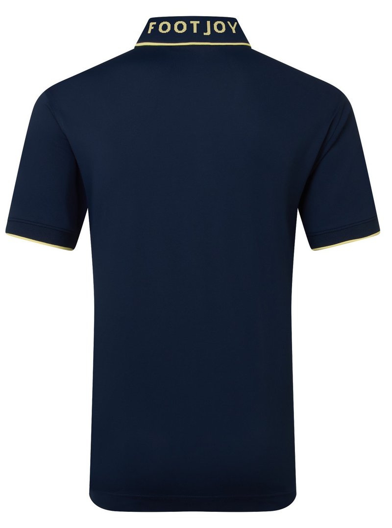 FootJoy FJ Wordmark Pique men's polo, navy