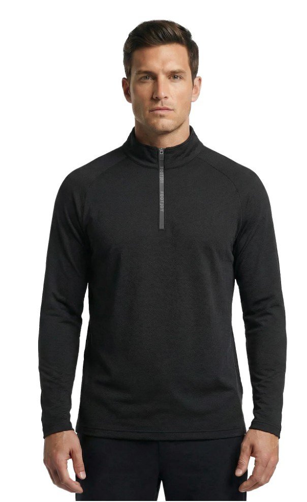 FootJoy Wordmark Chill Out men's sweatshirt, black/charcoal