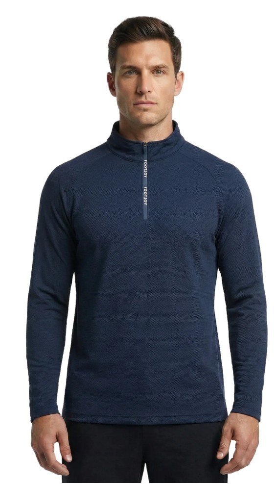FootJoy Wordmark Chill Out men's sweatshirt, navy/white