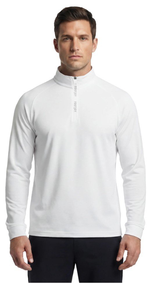 FootJoy Wordmark Chill Out men's sweatshirt, white/grey