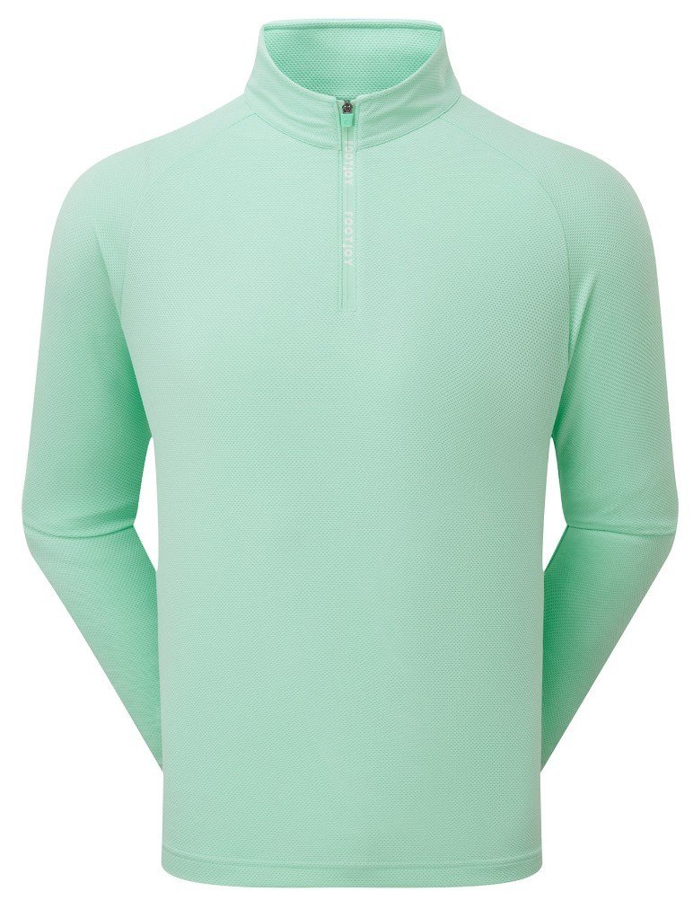 FootJoy Wordmark Chill Out men's sweatshirt, sea glass/white
