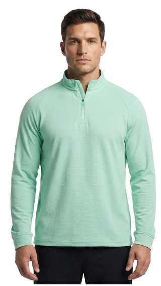 FootJoy Wordmark Chill Out men's sweatshirt, sea glass/white