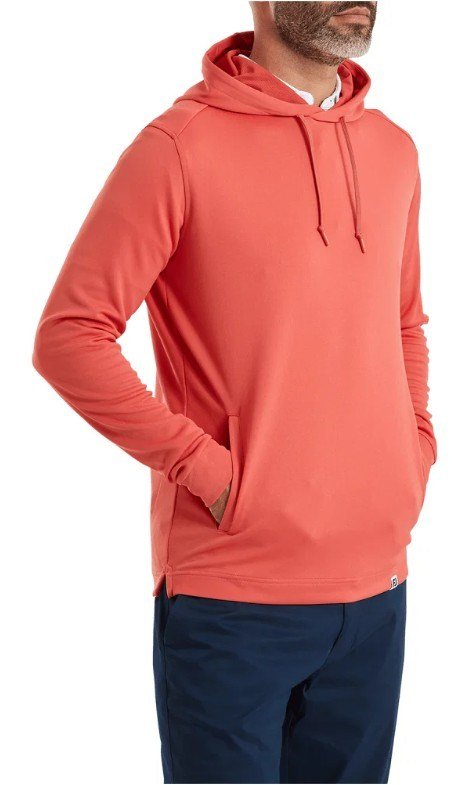 FootJoy Lightweight Hoodie men's sweatshirt, solid nantucket red
