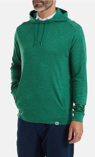 FootJoy Lightweight Hoodie men's sweatshirt, heather field green