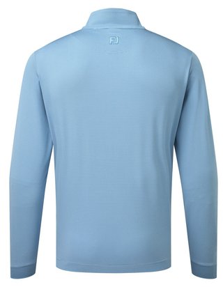 FootJoy Ottoman Stripe Chill-Out men's sweatshirt, chambray/coastal blue