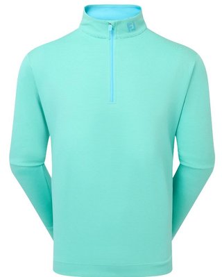 FootJoy Ottoman Stripe Chill-Out men's sweatshirt, blue reef/sea glass