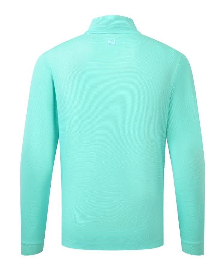 FootJoy Ottoman Stripe Chill-Out men's sweatshirt, blue reef/sea glass
