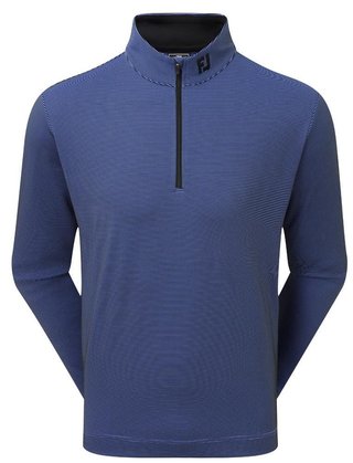 FootJoy Ottoman Stripe Chill-Out men's sweatshirt, black/vivid violet