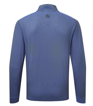 FootJoy Ottoman Stripe Chill-Out men's sweatshirt, black/vivid violet
