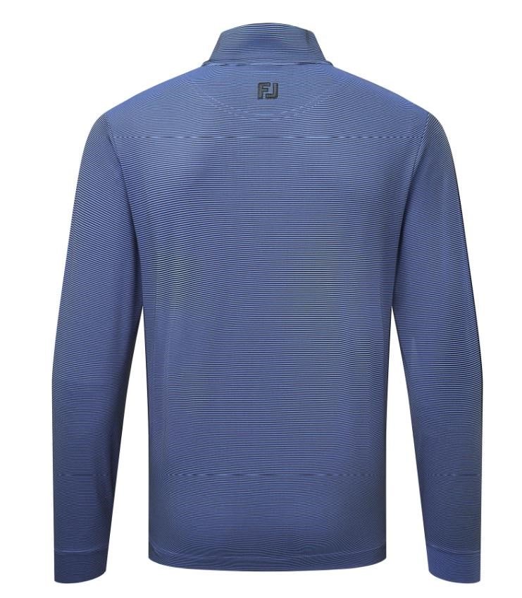 FootJoy Ottoman Stripe Chill-Out men's sweatshirt, black/vivid violet
