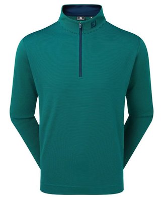 FootJoy Ottoman Stripe Chill-Out men's sweatshirt, navy/field green