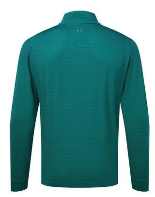 FootJoy Ottoman Stripe Chill-Out men's sweatshirt, navy/field green