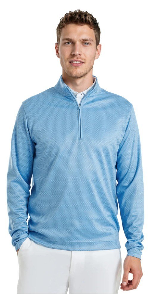 FootJoy Nautical Flag Tonal Chill Out men's sweatshirt, blue reef/deep reef