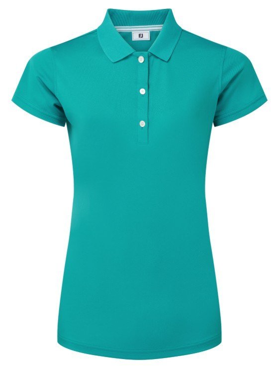 FootJoy Stretch Pique Solid women's polo, tile blue