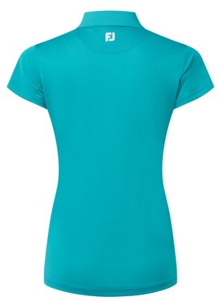 FootJoy Stretch Pique Solid women's polo, tile blue