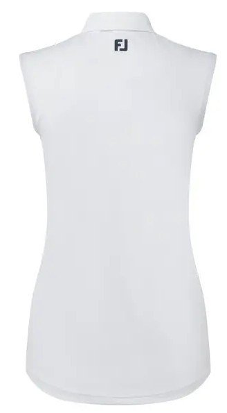 FootJoy Sleeveless Lisle women's polo, white