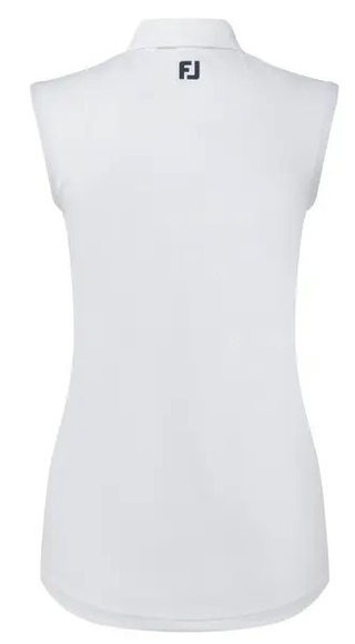 FootJoy Sleeveless Lisle women's polo, white