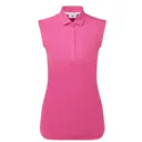 FootJoy Sleeveless Lisle women's polo, hot pink