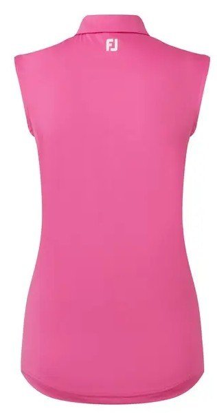 FootJoy Sleeveless Lisle women's polo, hot pink