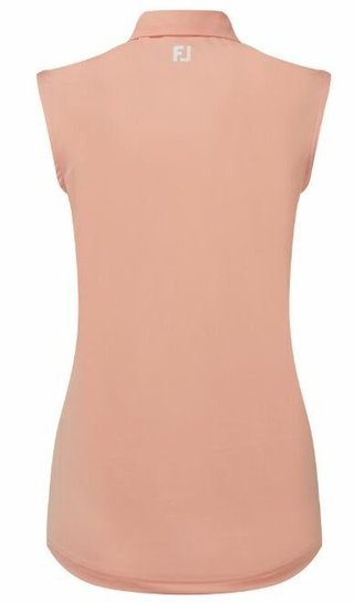 FootJoy Sleeveless Lisle women's polo, desert peach