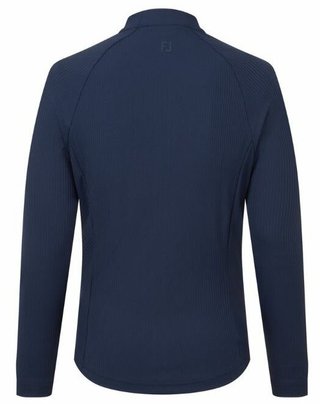 FootJoy Full-Zip Rib Midlayer women's sweatshirt, navy