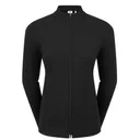 FootJoy Full-Zip Rib Midlayer women's sweatshirt, black