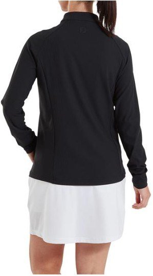FootJoy Full-Zip Rib Midlayer women's sweatshirt, black