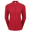 FootJoy Full-Zip Rib Midlayer women's sweatshirt, red