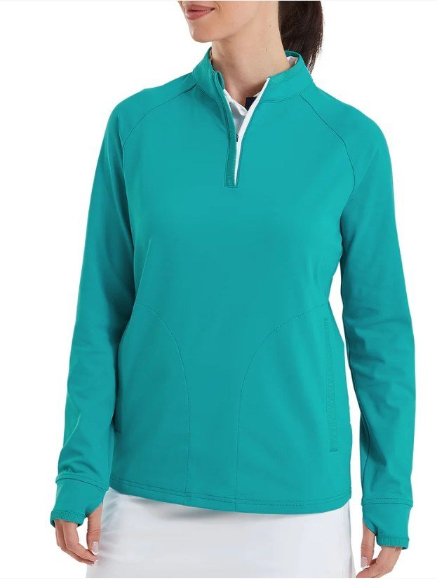 FootJoy Half-Zip Midlayer women's sweatshirt, tile blue