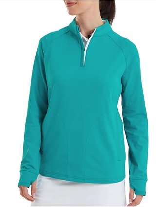 FootJoy Half-Zip Midlayer women's sweatshirt, tile blue