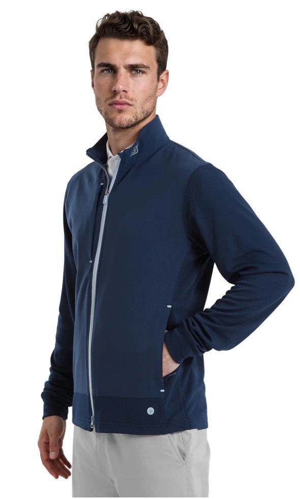 FootJoy Tempo Hybrid Full-Zip men's jacket, navy
