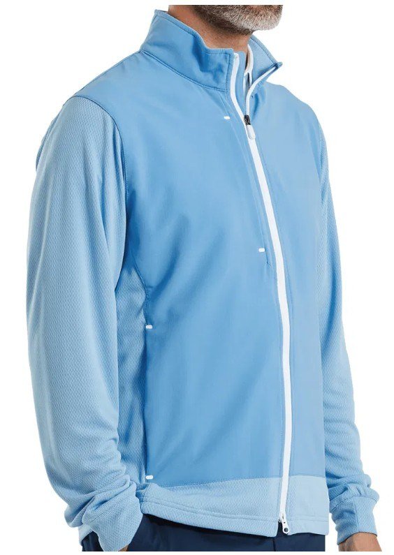 FootJoy Tempo Hybrid Full-Zip men's jacket, blue reef/deep reef