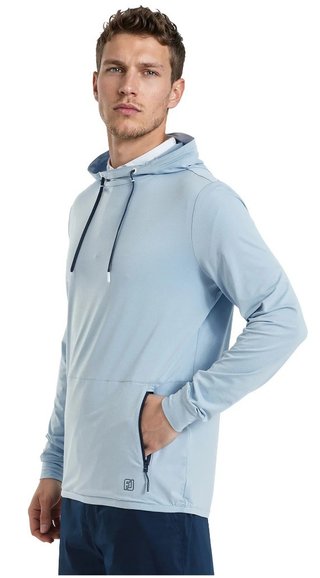 FootJoy TempoSeries Hoodie men's sweatshirt, blue ocean