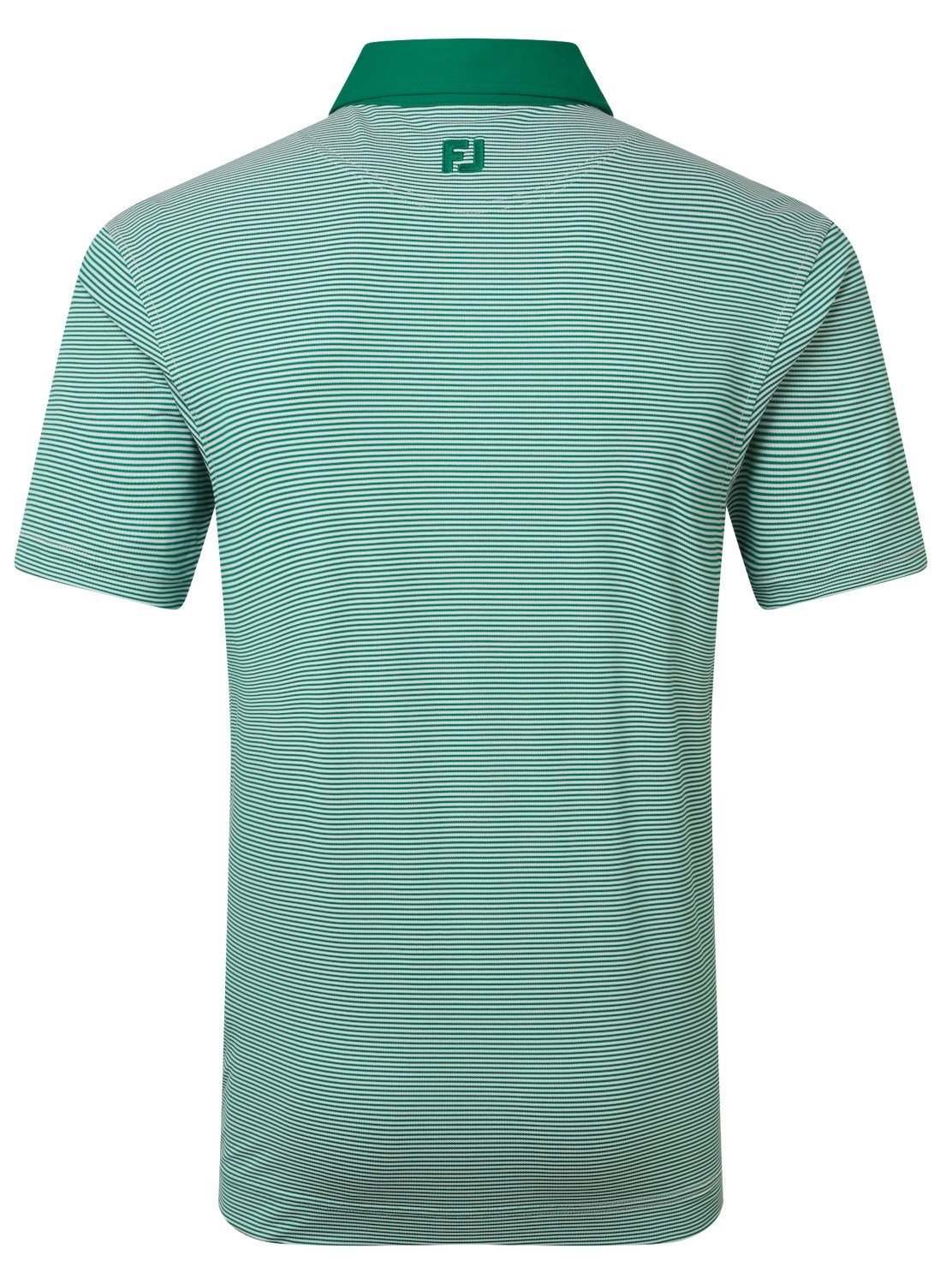 FootJoy Feeder Stripe Pique men's polo, field green