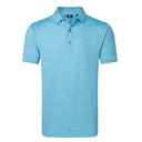 FootJoy Condensed Camo Print Lisle men's polo, sea glass/blue reef/deep reef