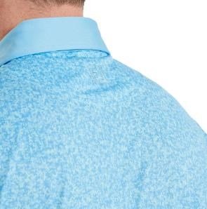 FootJoy Condensed Camo Print Lisle men's polo, sea glass/blue reef/deep reef