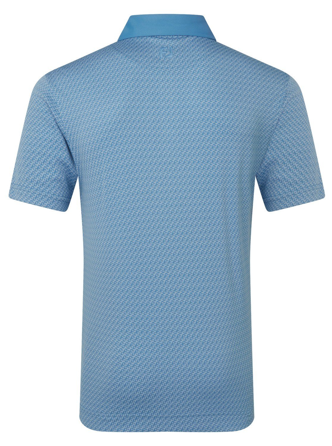 FootJoy Star Geo Jacquard men's polo, coastal blue