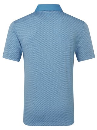 FootJoy Star Geo Jacquard men's polo, coastal blue