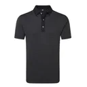 FootJoy Star Geo Jacquard men's polo, black