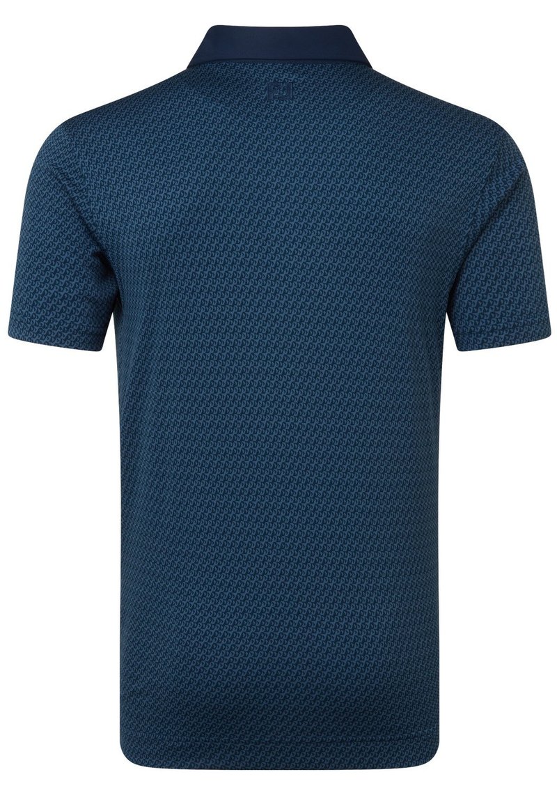 FootJoy Star Geo Jacquard men's polo, navy