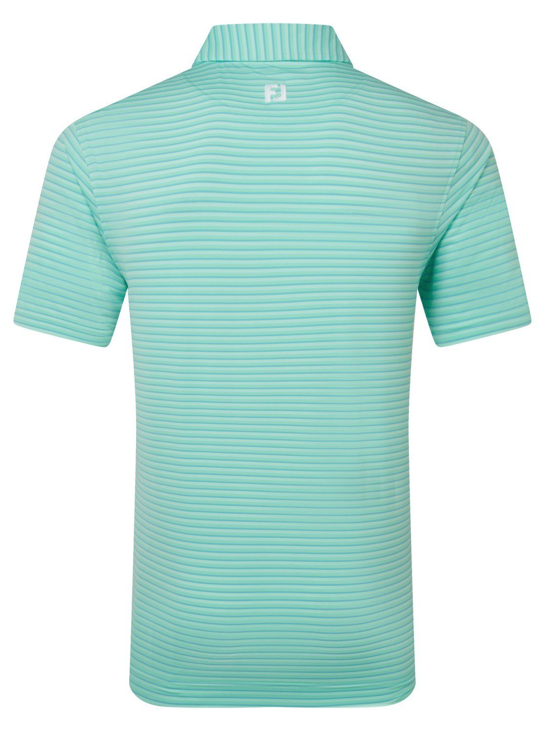 FootJoy Shadow Stripe Lisle men's polo, sea glass