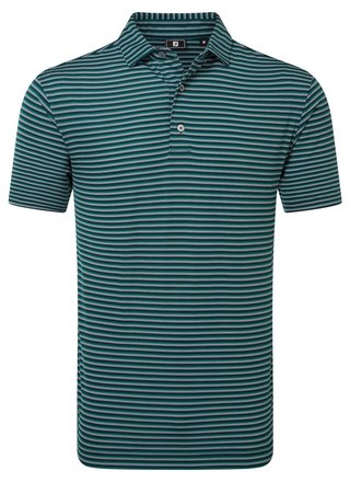 FootJoy Shadow Stripe Lisle men's polo, navy