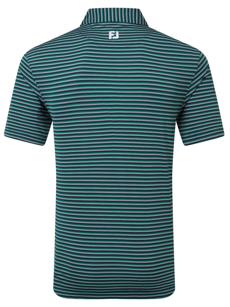 FootJoy Shadow Stripe Lisle men's polo, navy