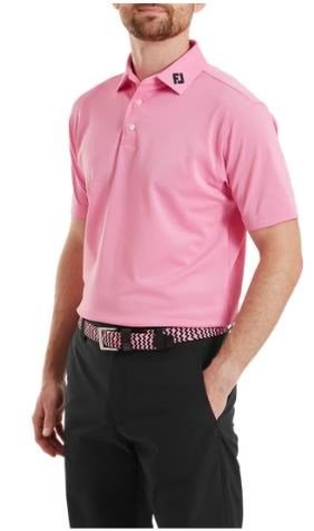 FootJoy Stretch Pique Solid men's polo, pink pop