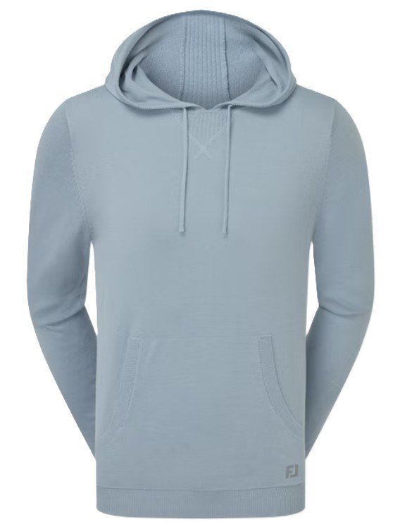 FootJoy drirelease Knit Hoodie men's sweatshirt, chambray