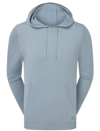 FootJoy drirelease Knit Hoodie men's sweatshirt, chambray