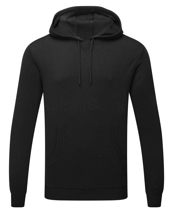 FootJoy drirelease Knit Hoodie men's sweatshirt, black