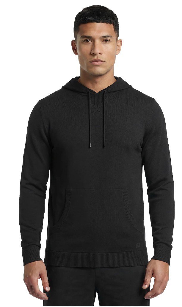 FootJoy drirelease Knit Hoodie men's sweatshirt, black