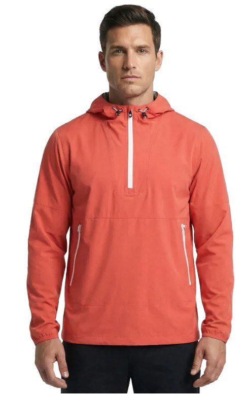 FootJoy HydroLite X Hoodie men's jacket, nantucket red