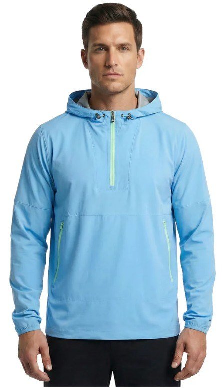 FootJoy HydroLite X Hoodie men's jacket, deep reef/sea glass